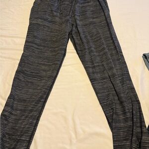 Lululemon Athletica Black Striped Joggers